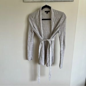 Banana Republic grey cardigan / blazer / jacket with waist tie - veste grise